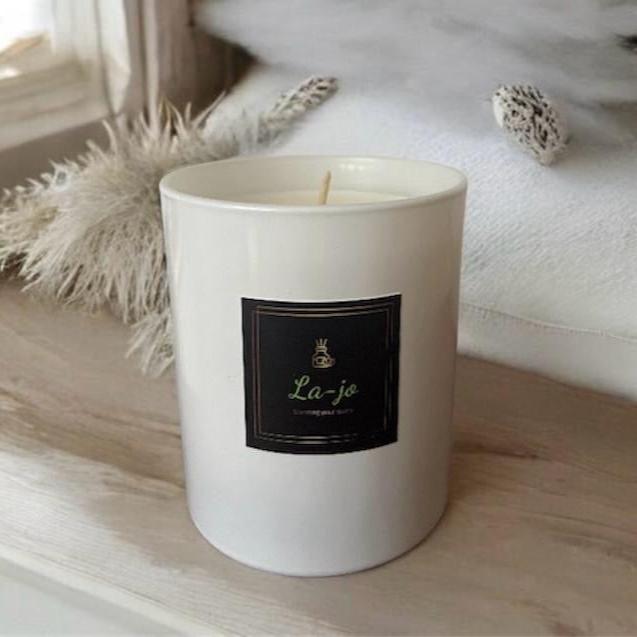 Cashmere Vanilla + Sea Salt Caramel Vegan Candle - Lajo Scenting Your Space