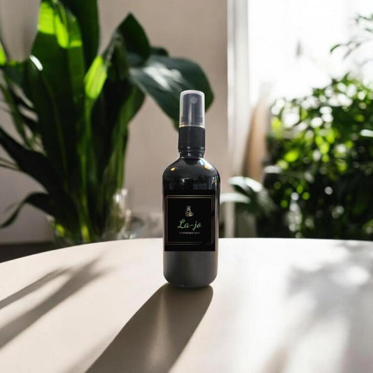 Oud + Bergamot Vegan Room and Linen Mist spray - Lajo Scenting Your Space